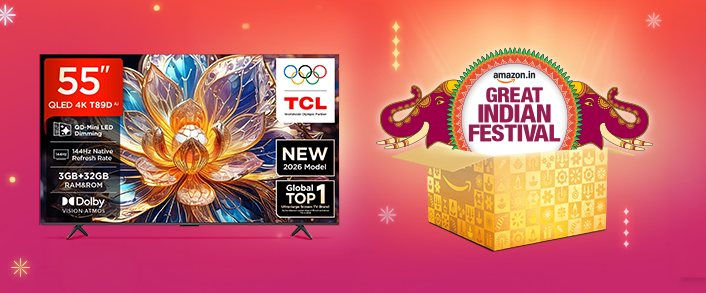 TCL 55 inch TV at amazon great indian festival sale
