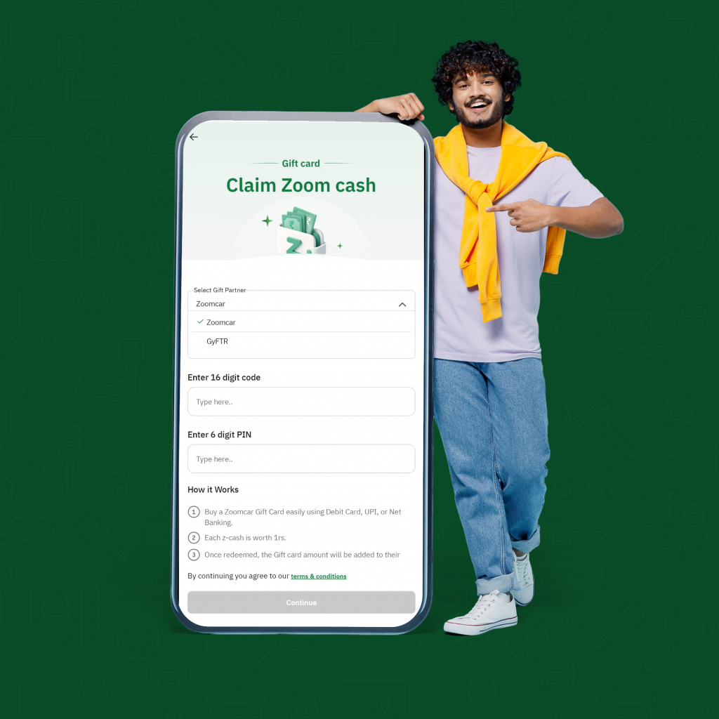 ZoomCar Gift card