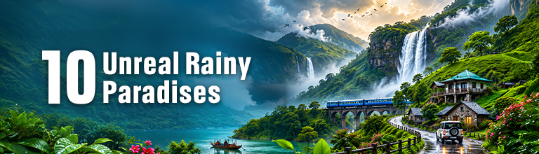 best places to visit in monsoon in India