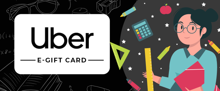 Uber gift card as gift for teachers
