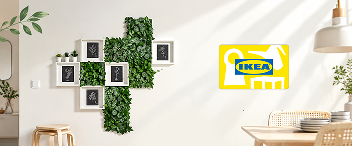 Ikea gift card as ganesh chaturthi decor