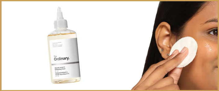the ordinary exfoliating toner as affordable skincare product