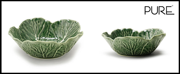 pure home + livinf green textured bowl