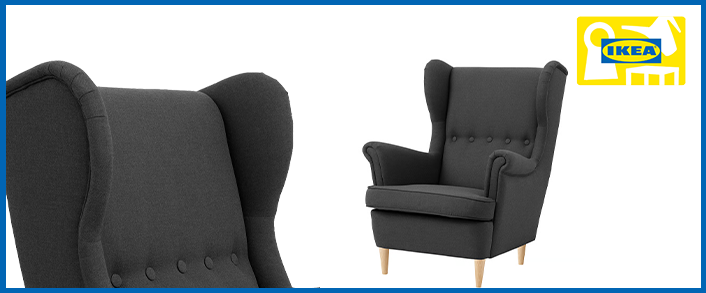 ikea strandmon wing chair as diwali home decor