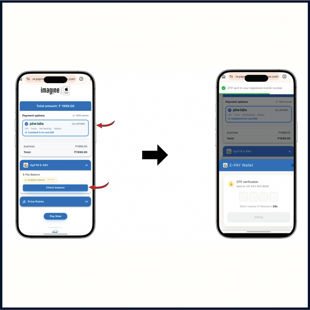 Imagine Gift Card Redemption Steps