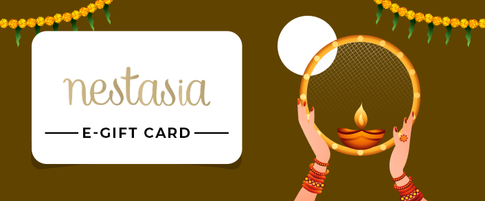Get your wife home decor with nestasia gift card on this karwa chauth