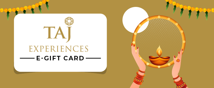 taj experiences gift card for a karwa chauh vacation